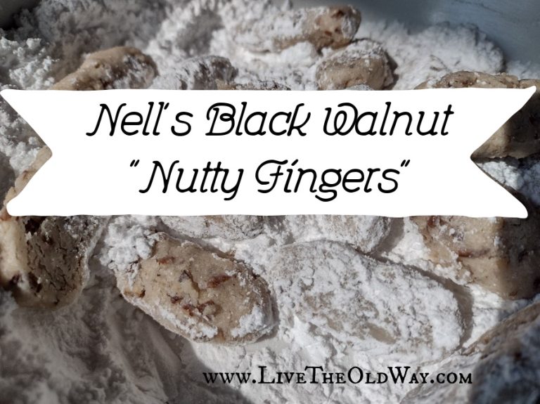 Nell’s Black Walnut Cookies (Nutty Fingers)